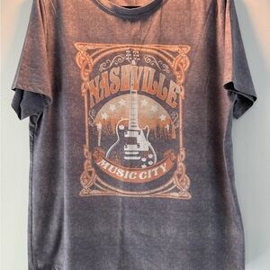 Nashville Music City Gray T-Shirt
